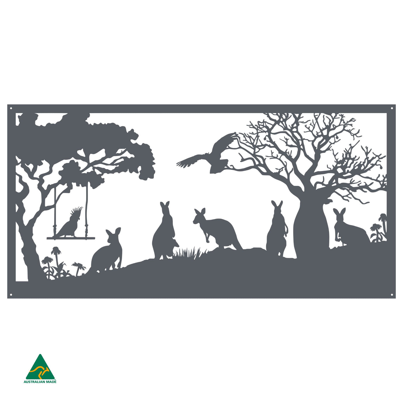 Tropical Australiana Metal Wall Art | Ironstone Matt