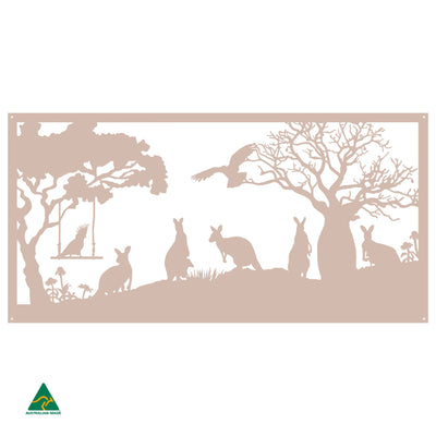 Tropical Australiana Metal Wall Art | Pink Sand Matt