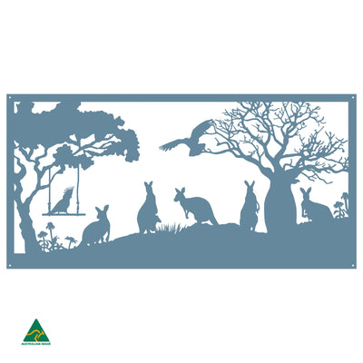 Tropical Australiana Metal Wall Art | Wedgewood  Satin