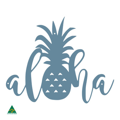 Aloha Pineapple Wall Sign | Wedgewood Satin