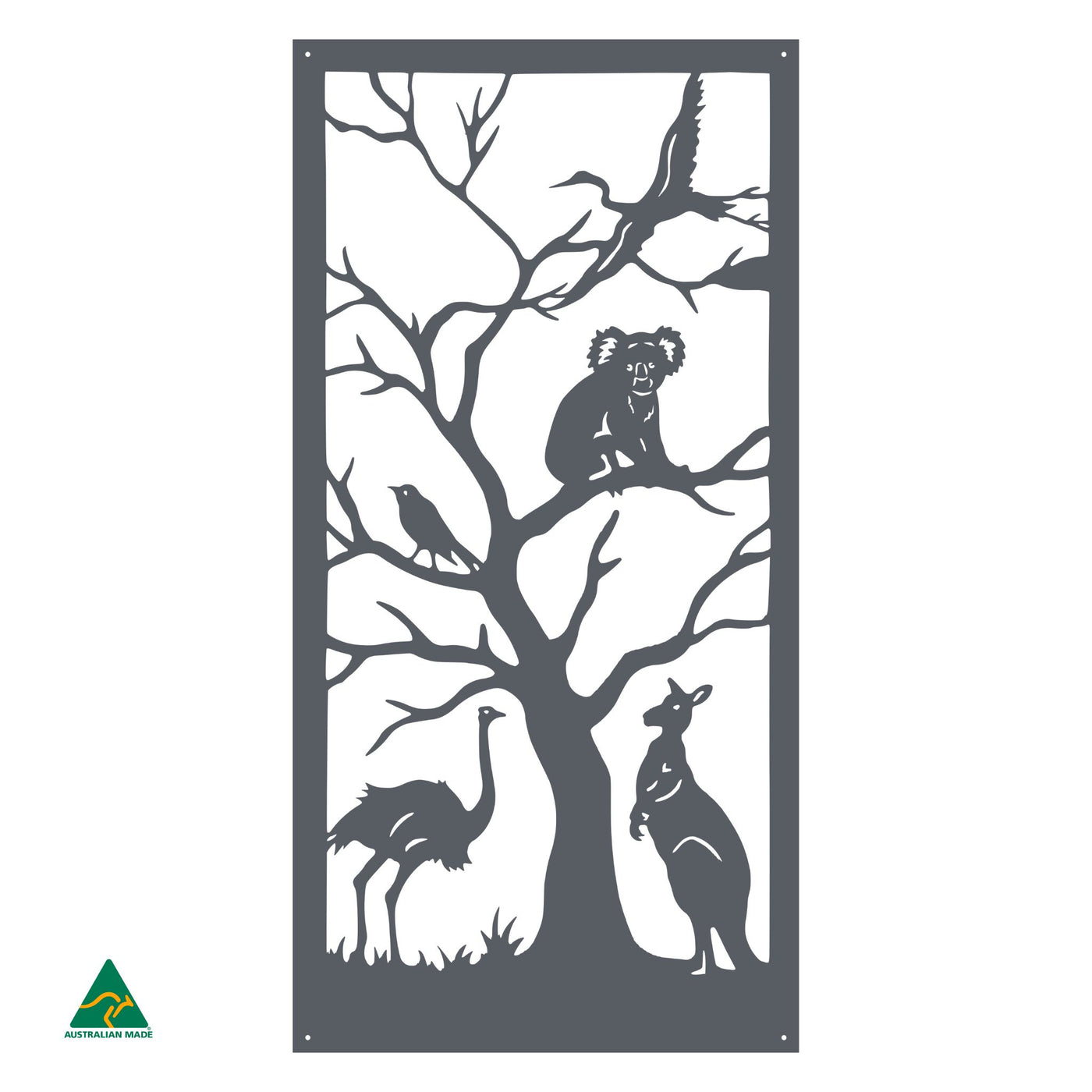 Australian Animals Metal Wall Art | Ironstone Matt