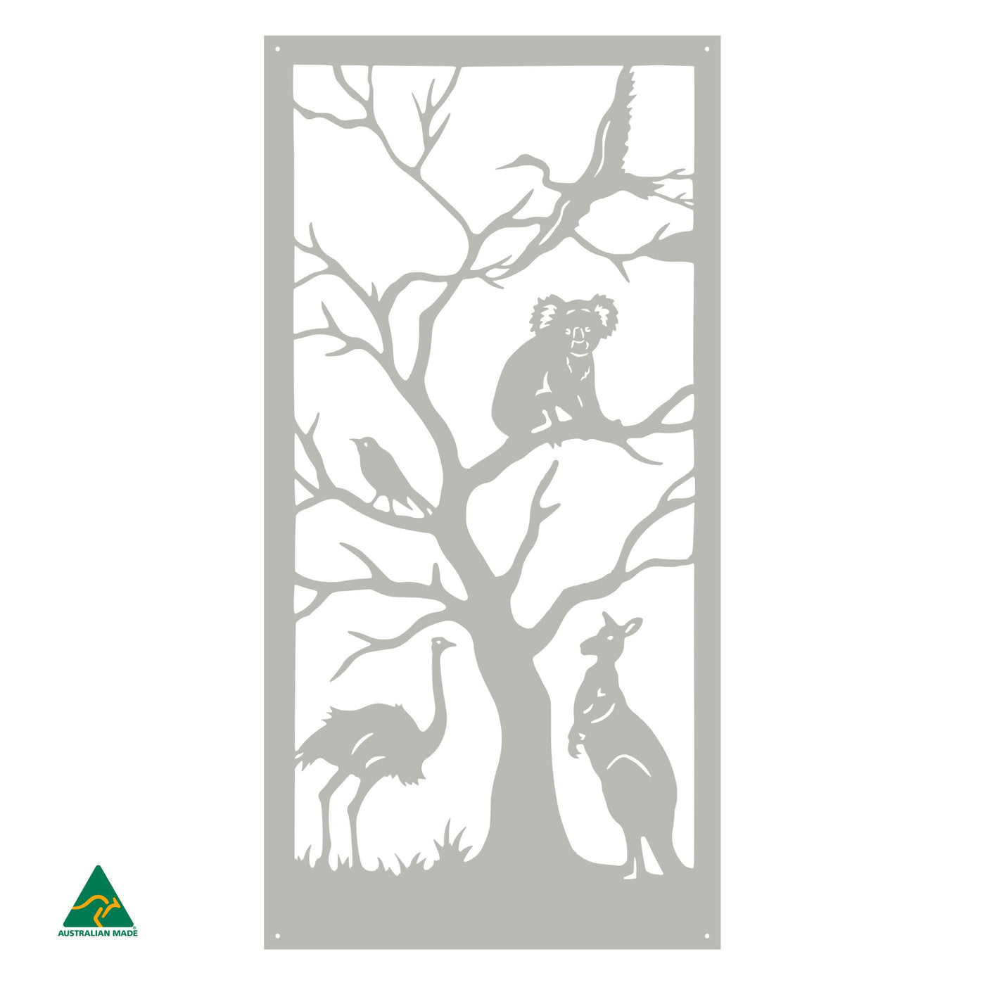 Australian Animals Metal Wall Art | Shale Grey Matt