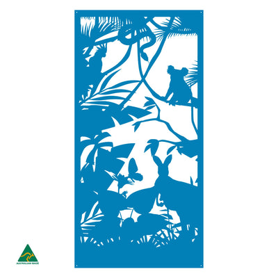 Australian Wildlife Metal Wall Art | Blaze Blue Gloss