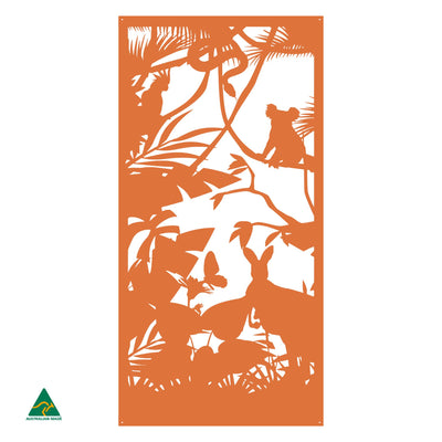 Australian Wildlife Metal Wall Art | Orange X15 Gloss