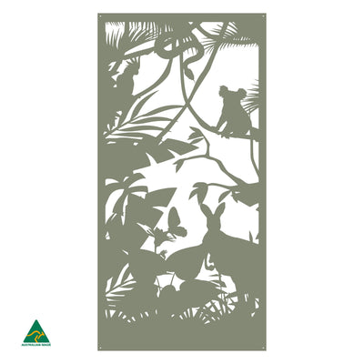 Australian Wildlife Metal Wall Art | Pale Eucalypt Matt
