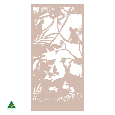Australian Wildlife Metal Wall Art | Pink Sand Matt