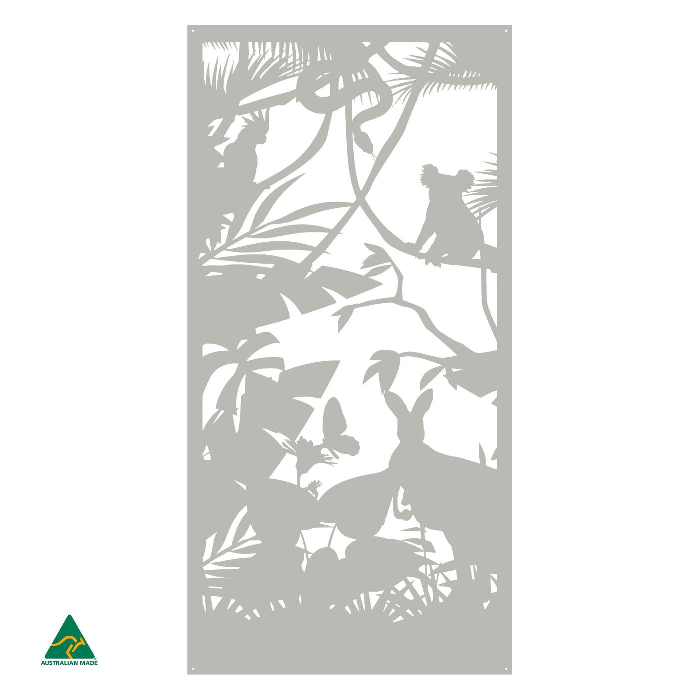 Australian Wildlife Metal Wall Art | Shale Grey Matt
