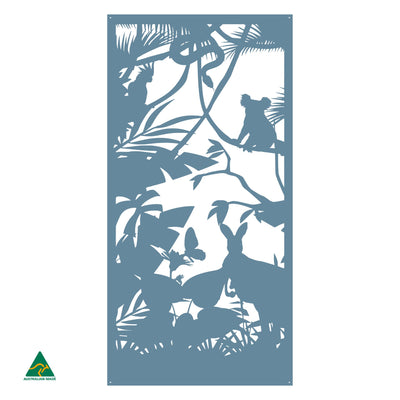 Australian Wildlife Metal Wall Art | Wedgewood Satin