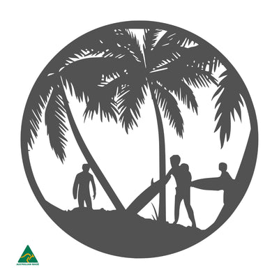 Beach Break Round Metal Wall Art | Monument Matt
