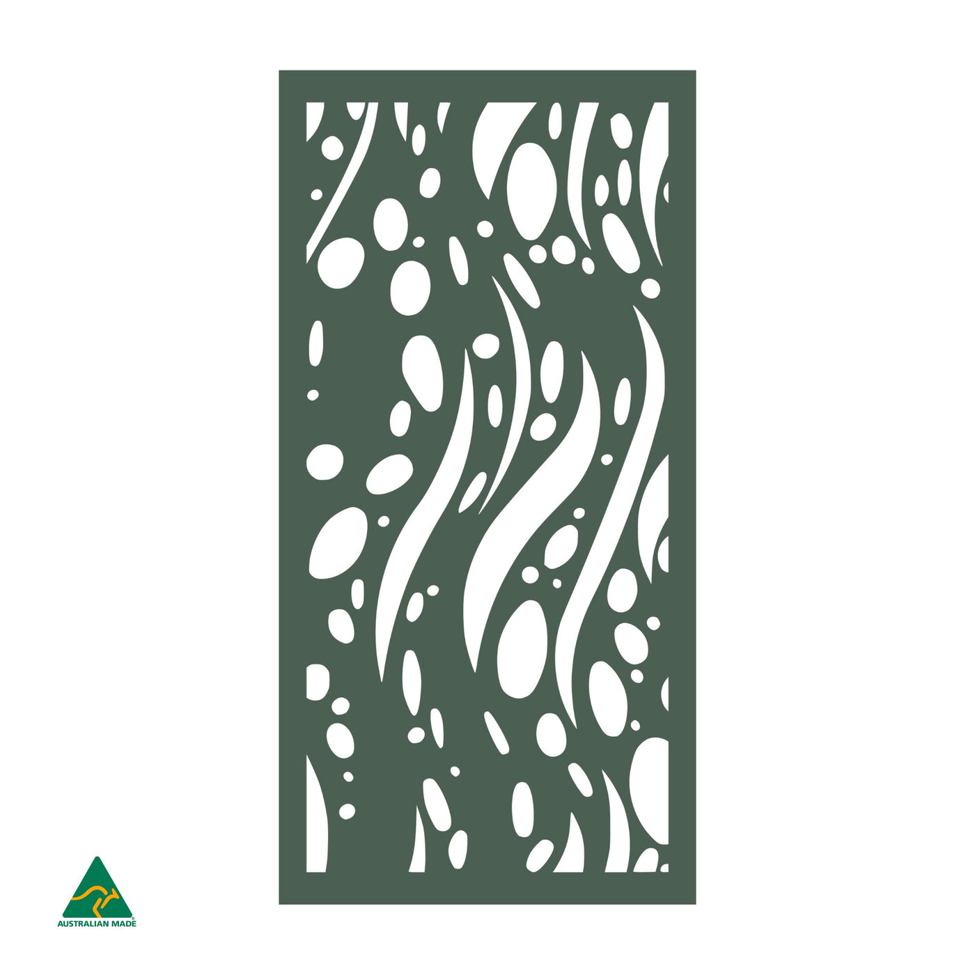 Below The Sea Privacy Screen | Cottage Green Satin