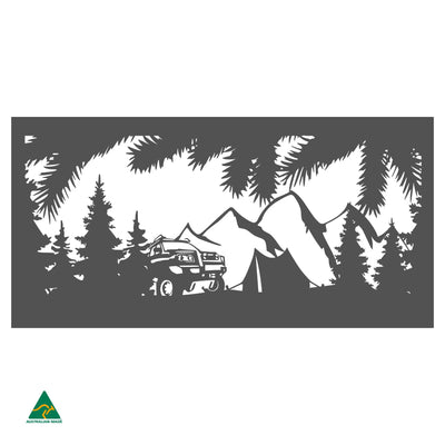 Camping Out Metal Wall Art | Monument Matt