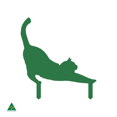Cat Stretching Garden Decor | Mistletoe Gloss