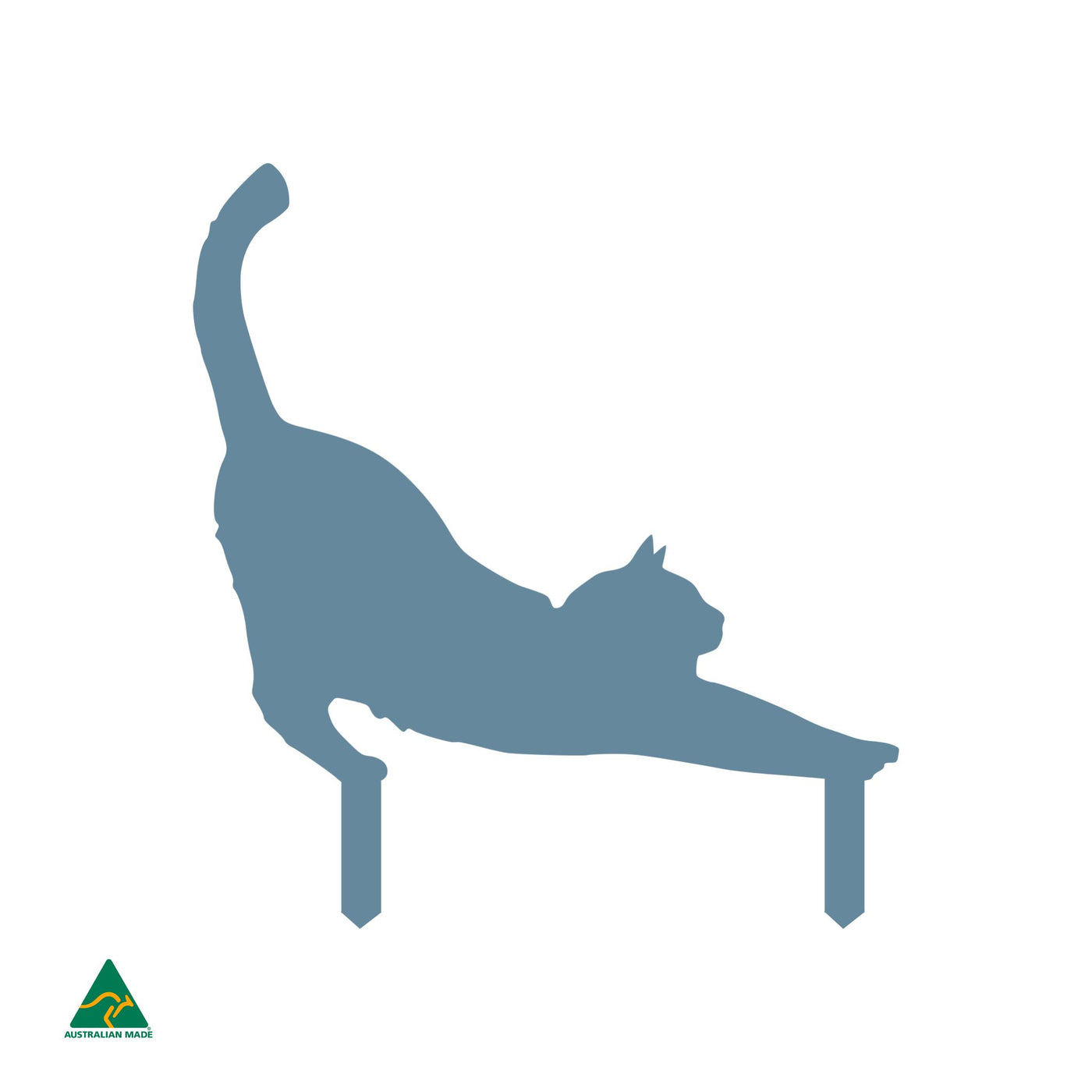 Cat Stretching Garden Decor | Wedgewood Satin