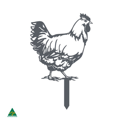 Chicken Garden Decor | Ironstone Matt