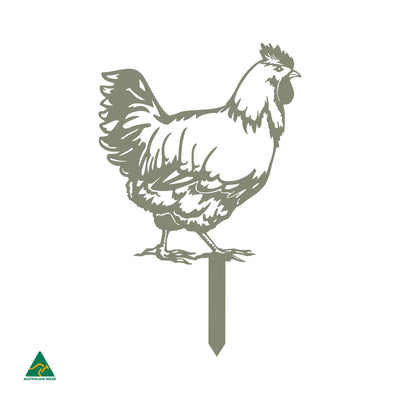 Chicken Garden Decor | Pale Eucalypt Matt