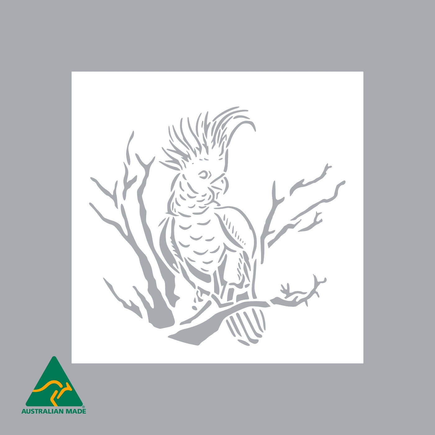 Cockatoo Metal Wall Art | White Finish