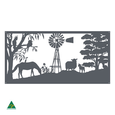 Country Living Metal Wall Art | Ironstone Matt