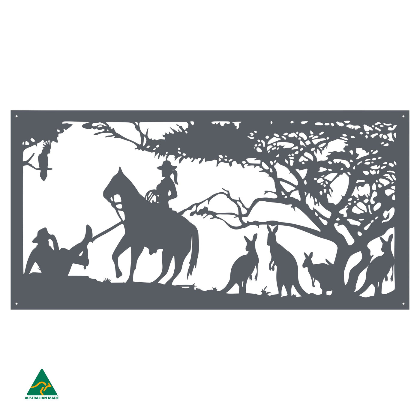 Cowgirl Metal Wall Art | Ironstone Matt