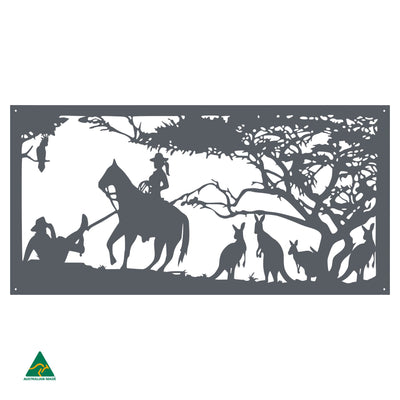 Cowgirl Metal Wall Art | Ironstone Matt