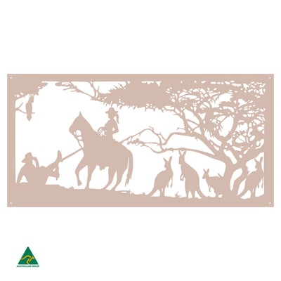 Cowgirl Metal Wall Art | Pink Sand Matt