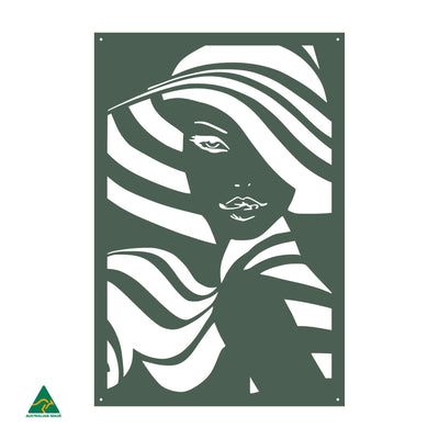 Cup Day Metal Wall Art | Cottage Green Satin