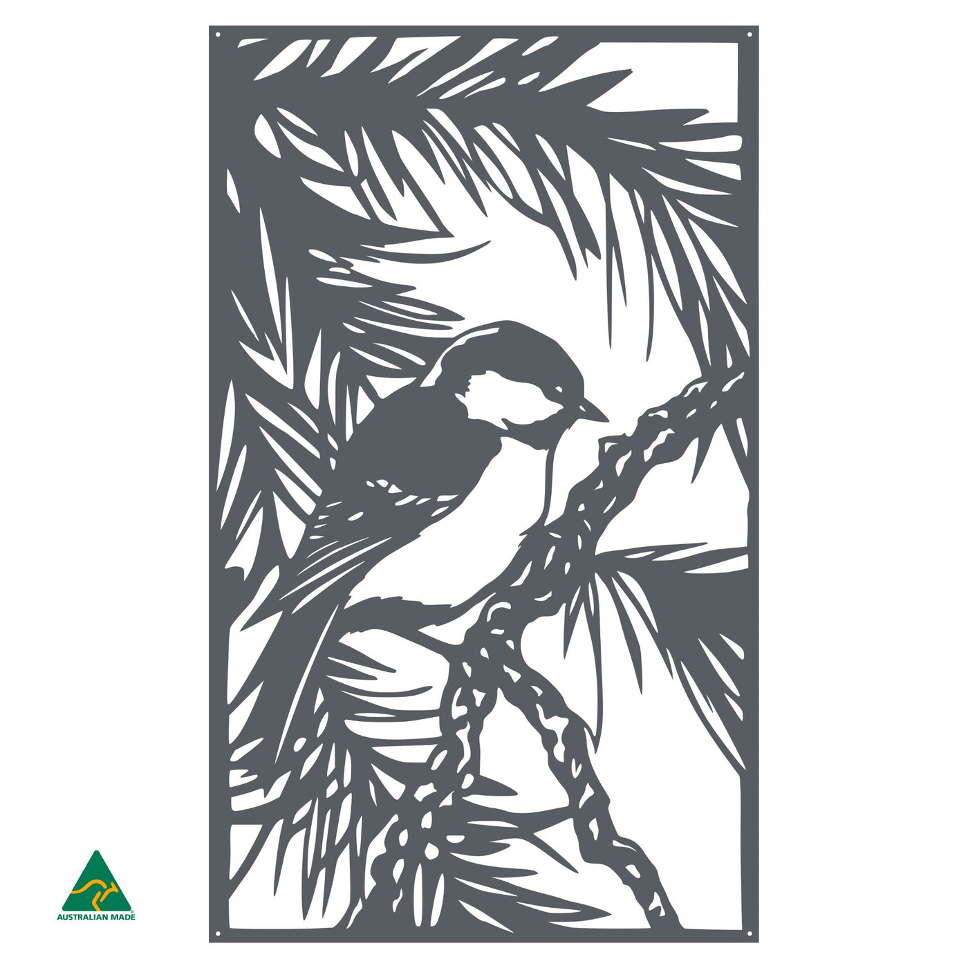 Fairy Wren Metal Wall Art | Ironstone Matt