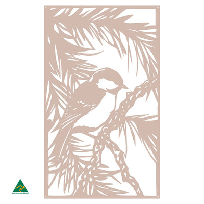 Fairy Wren Metal Wall Art | Pink Sand Matt