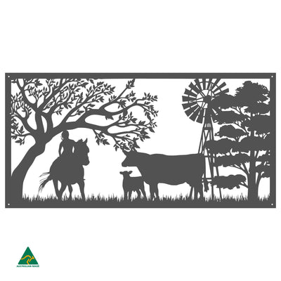 Farmgirl on Farm Wall Art | Monument Matt