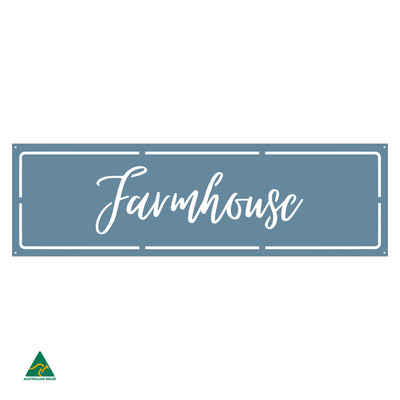 Farmhouse Wall Sign | Wedgewood Satin
