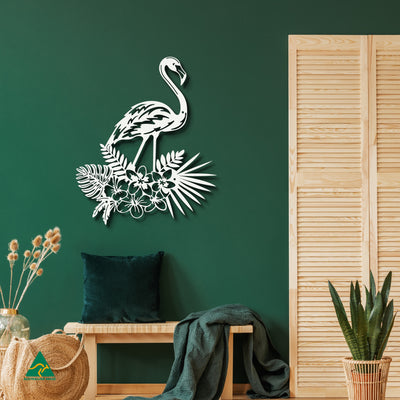 Flamingo Fandango Metal Wall Art