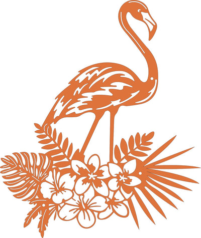 Flamingo Fandango Metal Wall Art