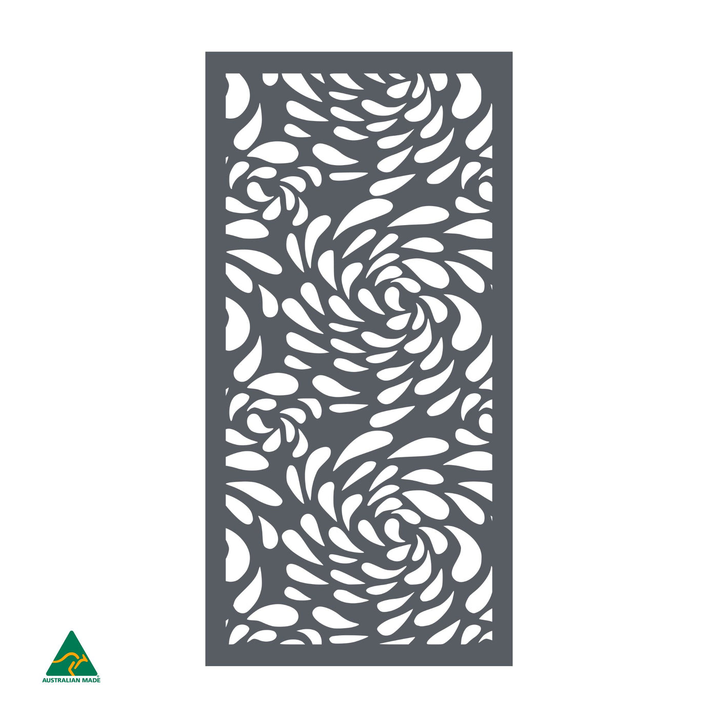 Flowing Droplets Privacy Screen | Ironstone Matt