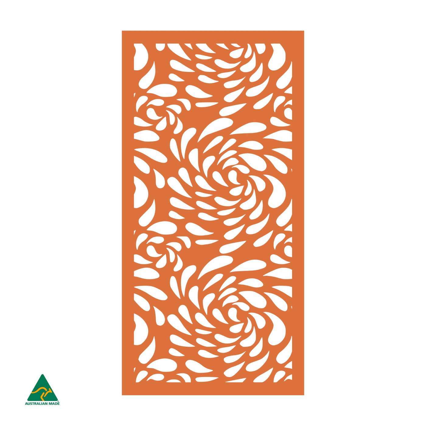 Flowing Droplets Privacy Screen | Orange X 15 Gloss