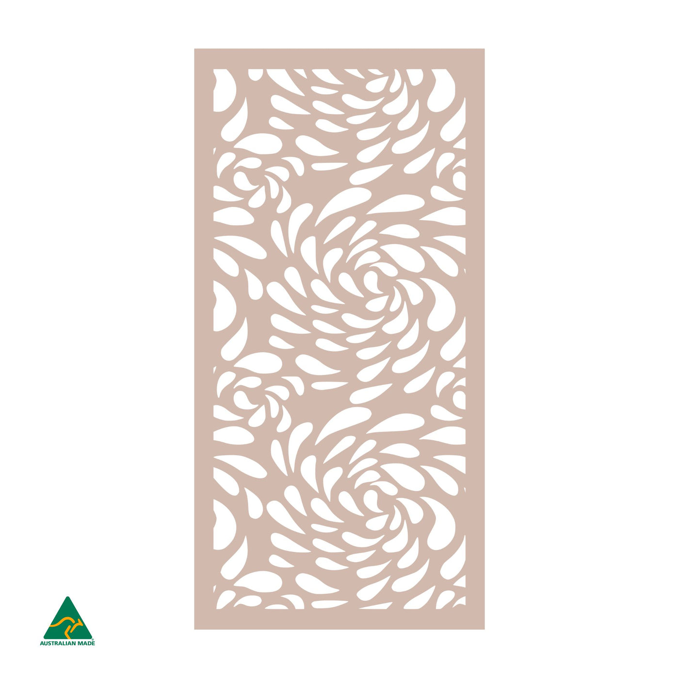 Flowing Droplets Privacy Screen | Pink Sand Matt