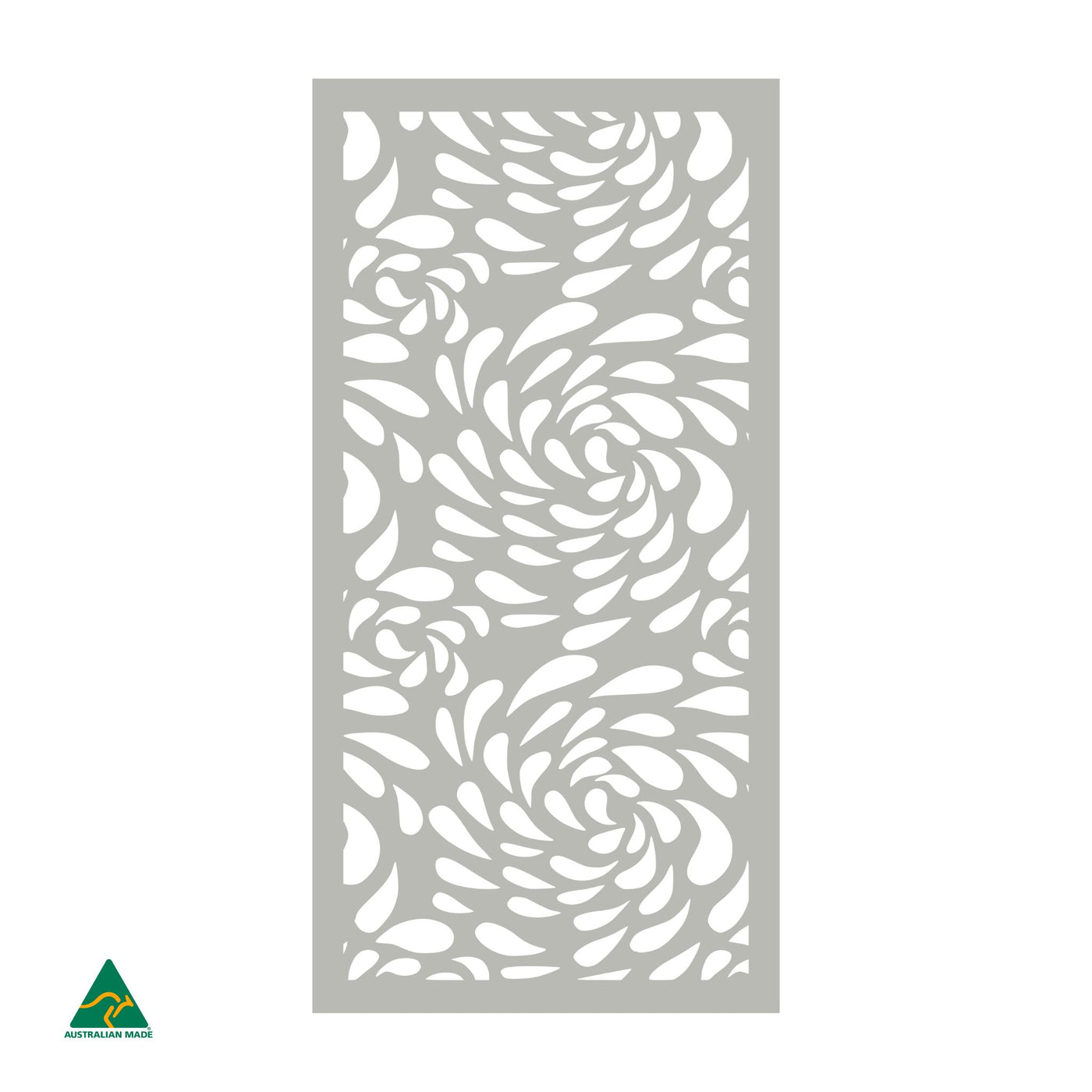 Flowing Droplets Privacy Screen | Shale Grey Matt