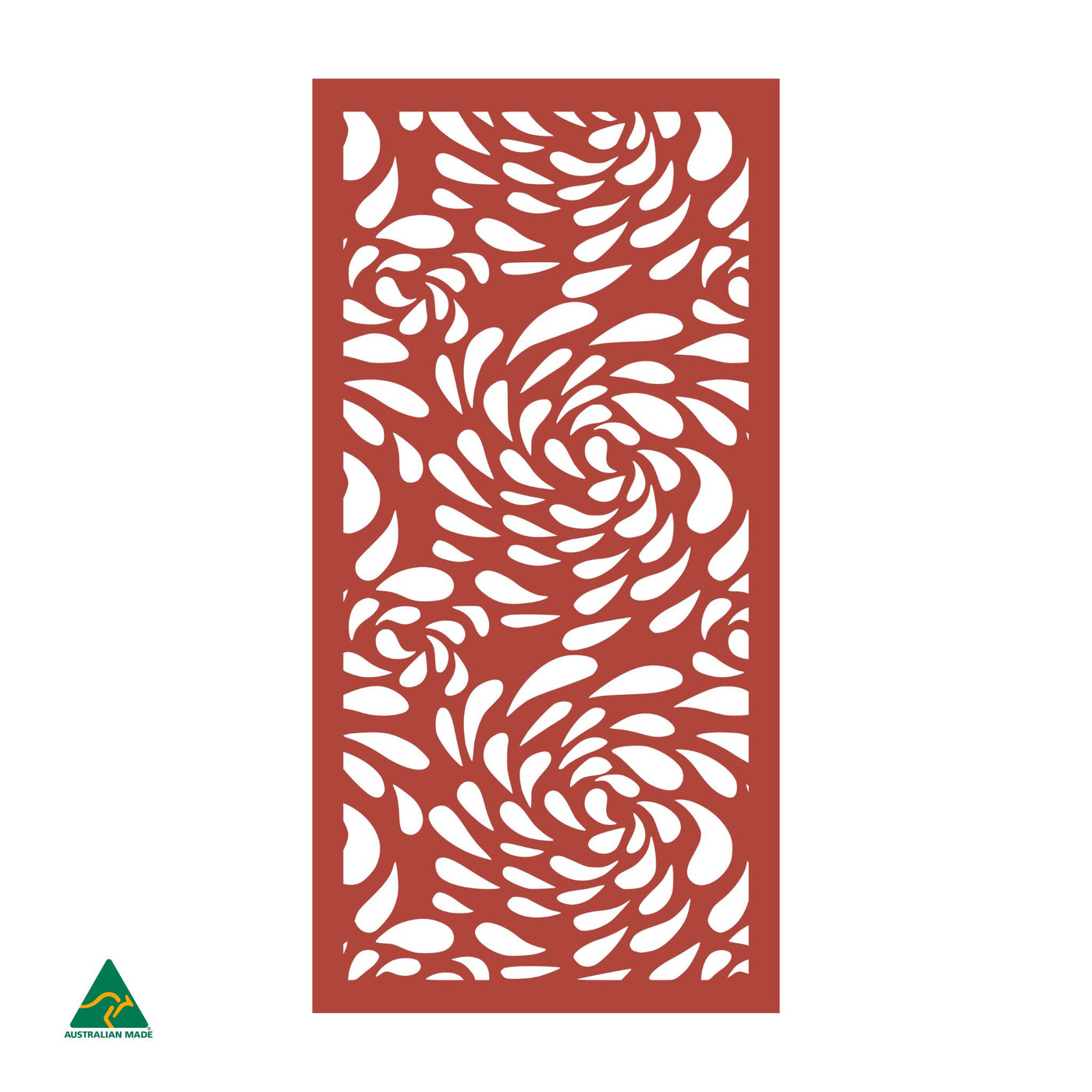 Flowing Droplets Privacy Screen | Signal Red Gloss