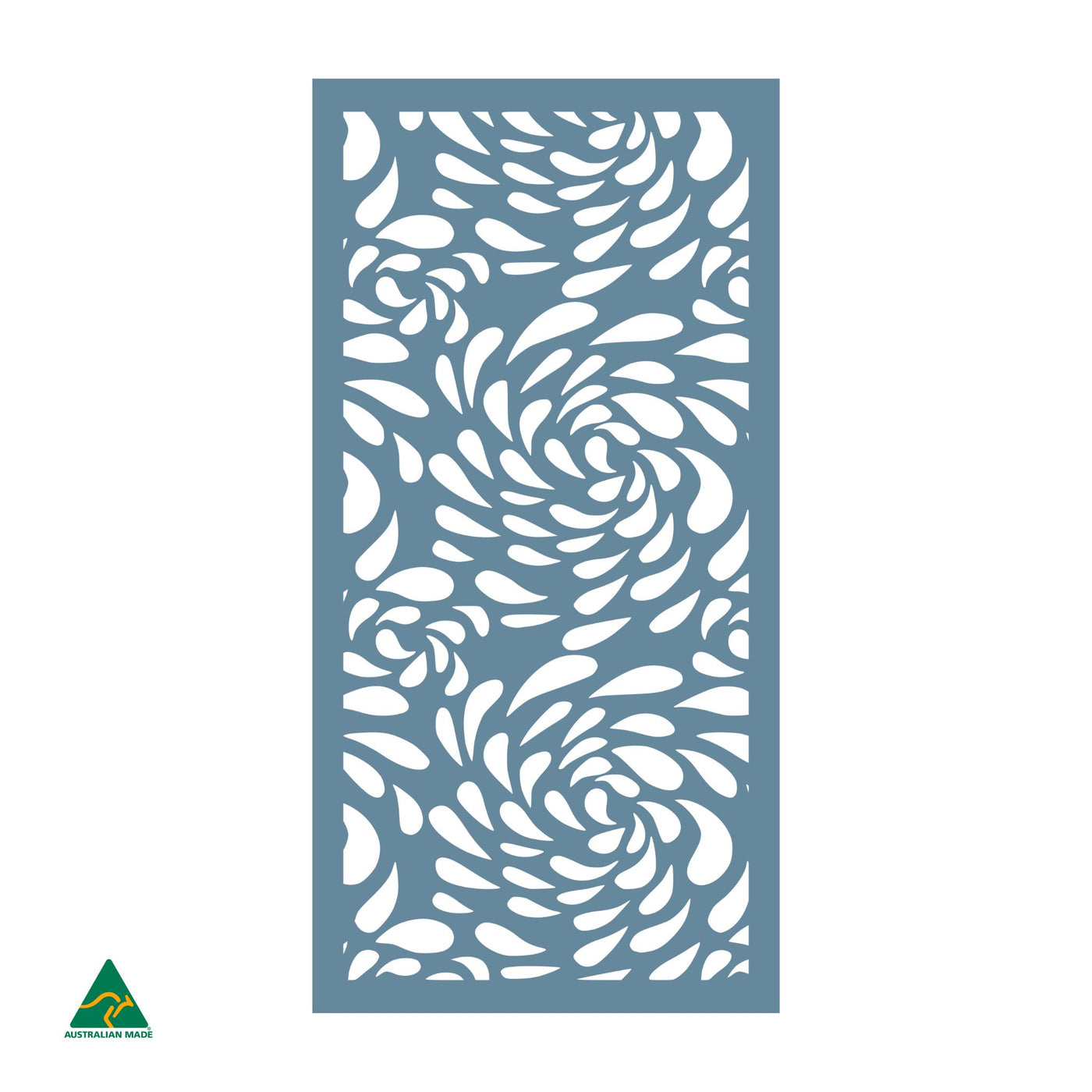 Flowing Droplets Privacy Screen | Wedgwood Satin