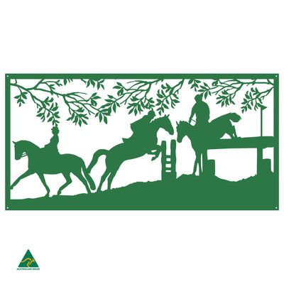 Horse Jumping Metal Wall Art | Mistletoe Gloss