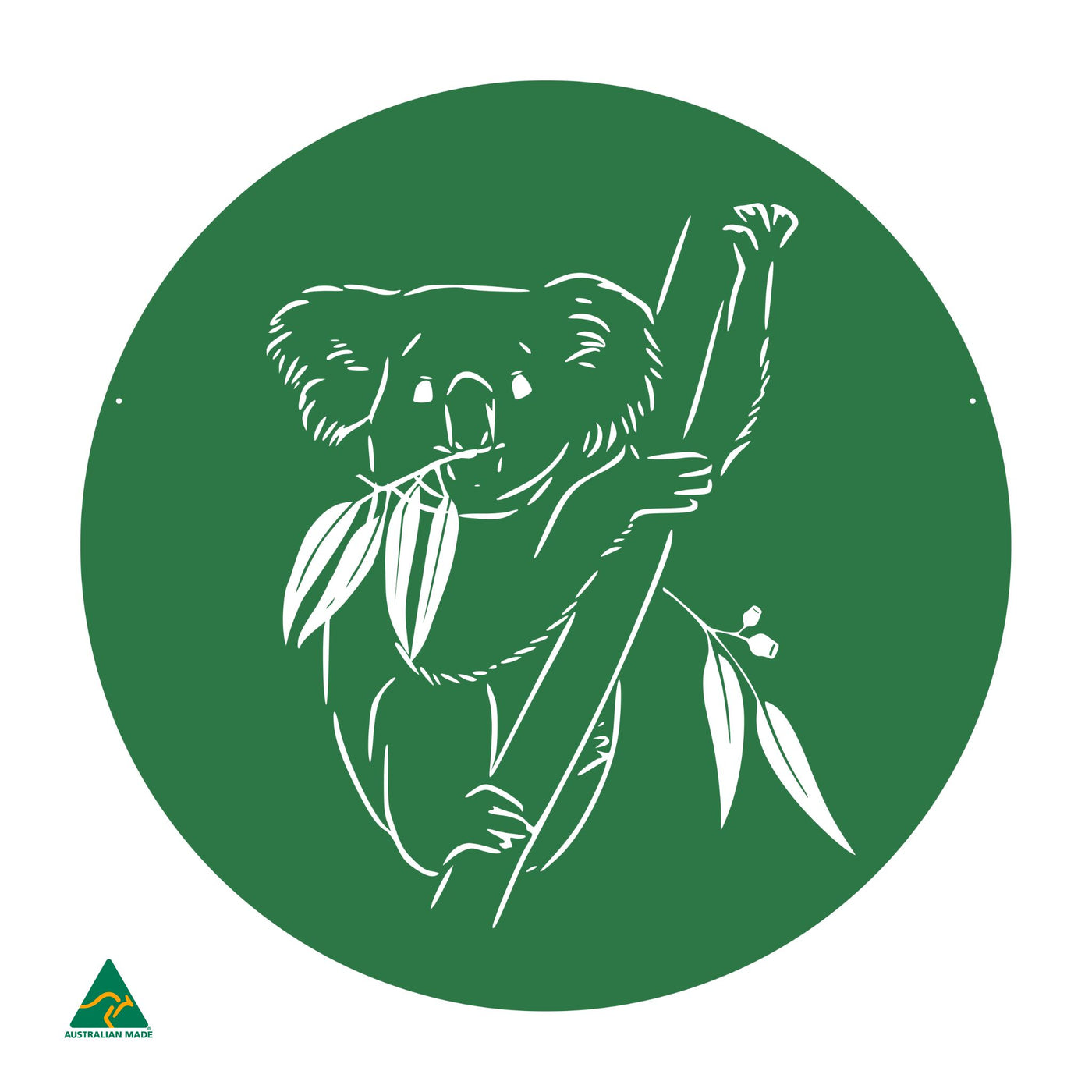 Koala Round Metal Wall Art | Mistletoe Gloss