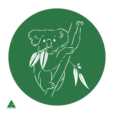 Koala Round Metal Wall Art | Mistletoe Gloss