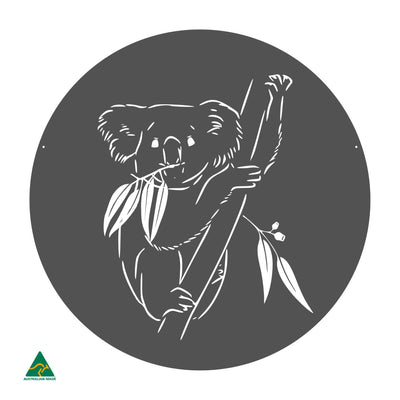 Koala Round Metal Wall Art | Monument Matt