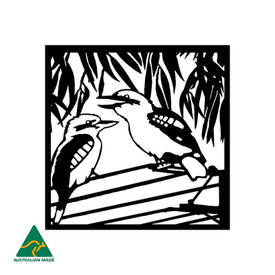 Kookaburra Metal Wall Art | Black Finish