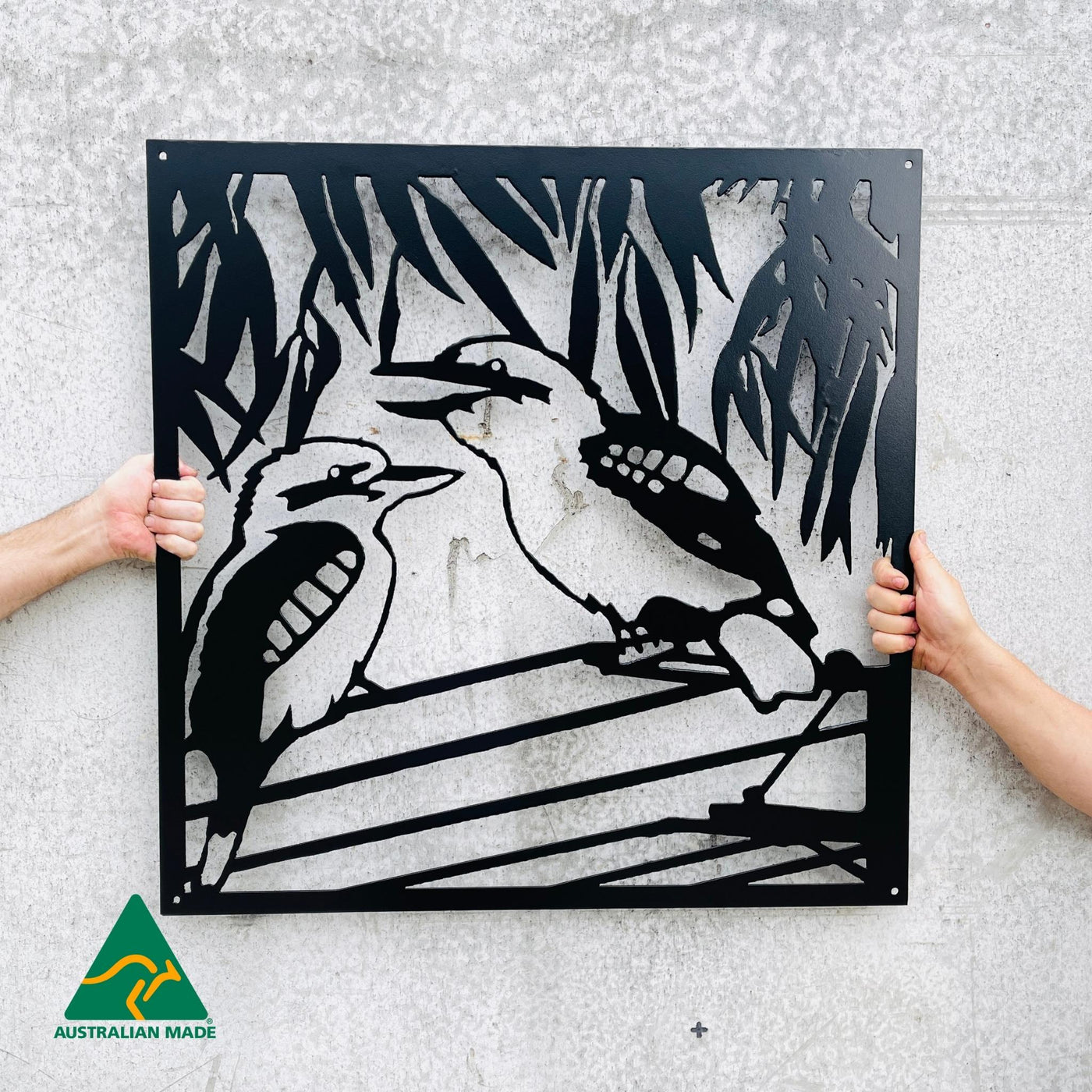 Kookaburra Metal Wall Art | Black Finish