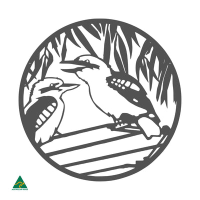 Kookaburra Round Metal Wall Art | Monument Matt