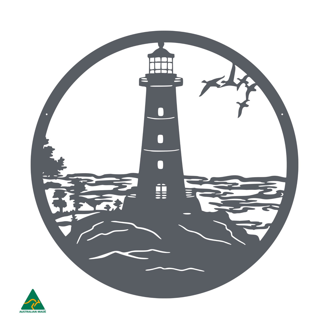 Lighthouse Point Metal Wall Art | Ironstone Matt