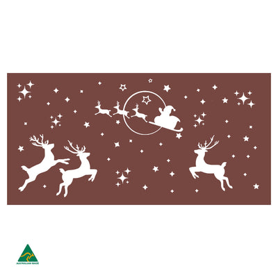 The Magic of Christmas Metal Wall Art | Manor Red Satin