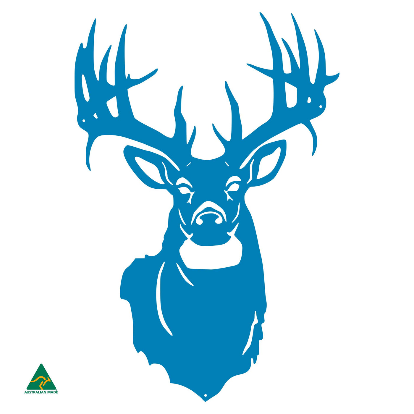 Majestic Deer Metal Wall Art | Blaze Blue Gloss