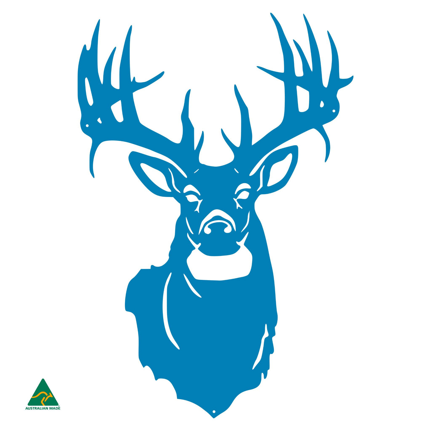 Majestic Deer Metal Wall Art | Blaze Blue Gloss