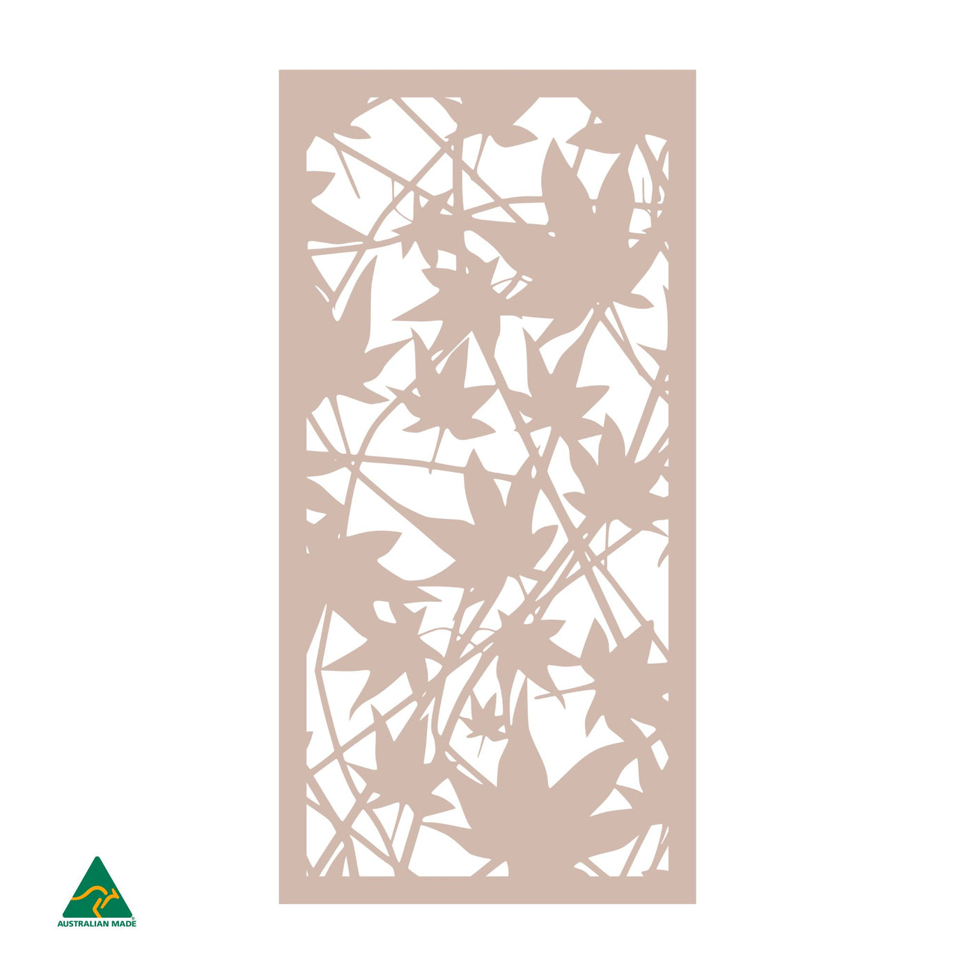 Maple Leaves Privacy Screen | Pink Sand Matt