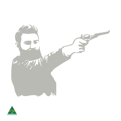 Ned Kelly Shooting Metal Wall Art | Shale Grey Matt